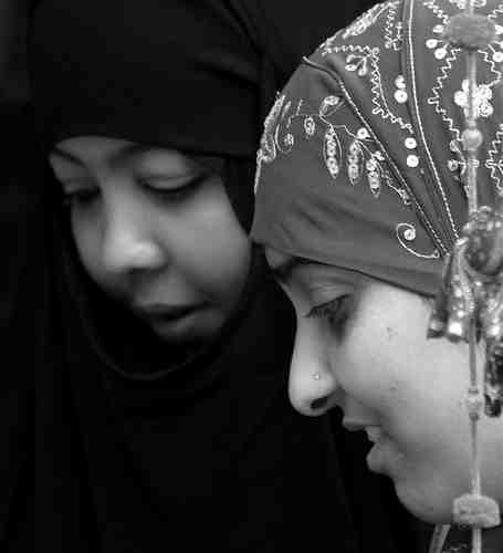black and white photography women. Love this image of two women